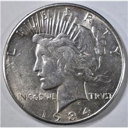 1934-S PEACE DOLLAR  AU