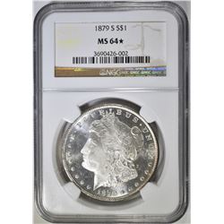 1879-S MORGAN DOLLAR  NGC MS-64*