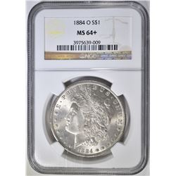 1884-O MORGAN DOLLAR  NGC MS-64+