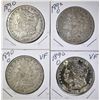 Image 1 : LOT OF 4 1890-O MORGAN DOLLARS