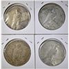 Image 2 : 2 1924 & 2 1925 PEACE DOLLARS