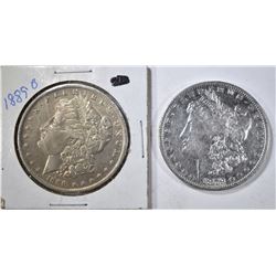 1879-O & 1889-O XF MORGAN DOLLARS