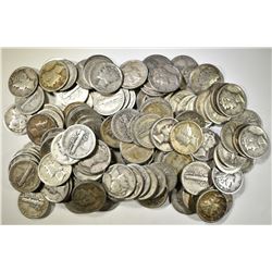 124 MIXED DATE MERCURY DIMES