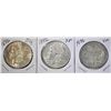 Image 1 : LOR OF 3 1886 MORGAN DOLLARS, VF, XF & BU