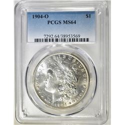 1904-O MORGAN DOLLAR  PCGS MS-64