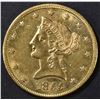 Image 1 : 1855 $10 GOLD LIBERTY  AU/BU