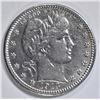 Image 1 : 1913 BARBER QUARTER  XF/AU