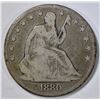 Image 1 : 1880 SEATED LIBERTY HALF DOLLAR  VG