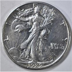 1929-D WALKING LIBERTY HALF DOLLAR  AU