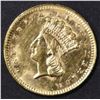 Image 1 : 1862 $1 GOLD INDIAN PRINCESS  BU
