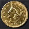 Image 1 : 1899 $2.5 GOLD LIBERTY  AU/BU