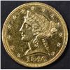 Image 1 : 1846 $5 GOLD LIBERTY  AU/BU