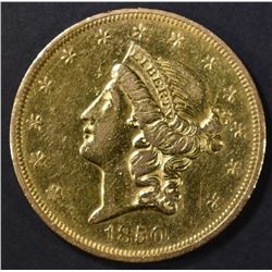 1850 $20 GOLD LIBERTY  AU