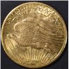 Image 2 : 1907 $20 GOLD ST GAUDENS  BU