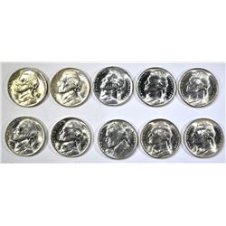 10-BU 1944-P SILVER JEFFERSON "WAR" NICKELS