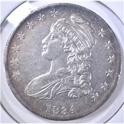 1834 BUST HALF DOLAR AU