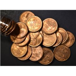 BU ROLL 1952-S LINCOLN CENTS