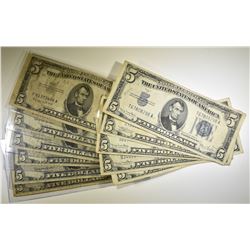 MIXED U.S. $5.00 LOT: