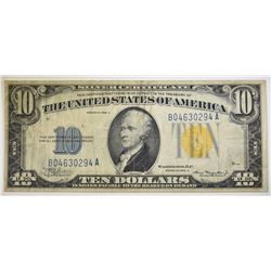 1934-A NORTH AFRICA $10.00 NOTE