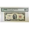 Image 1 : 1953A $2.00 RED SEAL NOTE, PMG-66 EPQ