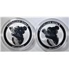 Image 1 : 2-2020 ONE OUNCE SILVER AUSTRALIA KOALA COINS