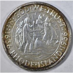 1936-S RHODE ISLAND COMMEM HALF DOLLAR  BU