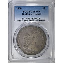 1800 BUST DOLLAR  PCGS GENUINE VF DETAIL