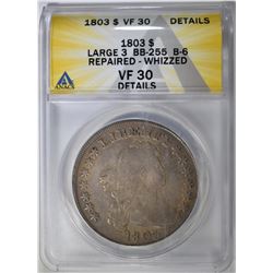 1803 BUST DOLLAR ANACS VF-30 DETAILS