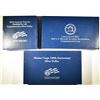 Image 1 : LOT OF 3 SILVER PROOF DOLLAR COMMEMS: