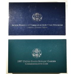 LOT OF 2 SILVER PROOF DOLLAR COMMEMS: