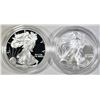 Image 2 : LOT OF 2 AMERICAN SILVER EAGLES: