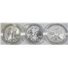 Image 2 : LOT OF 3 AMERICAN SILVER EAGLES: