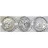 Image 3 : LOT OF 3 AMERICAN SILVER EAGLES: