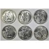 Image 2 : 6 1943 BU WALKING LIBERTY HALF DOLLARS