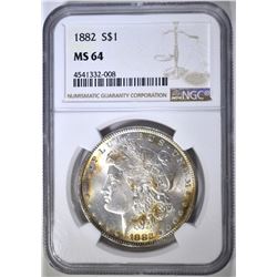 1882 MORGAN DOLLAR NGC MS-64