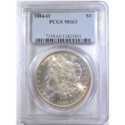 1884-O MORGAN DOLLAR PCGS MS-63