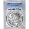 Image 1 : 1887 MORGAN DOLLAR, PCGS MS-64