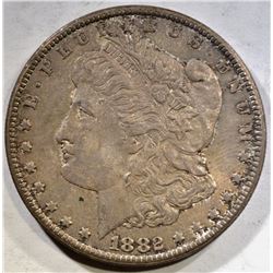 1882-CC MORGAN DOLLAR BU TONED