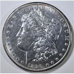 1896-S MORGAN DOLLAR, AU/BU