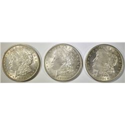 3-NICE CIRC 1921 MORGAN DOLLARS