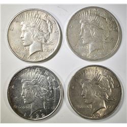 CIRC PEACE DOLLAR LOT:
