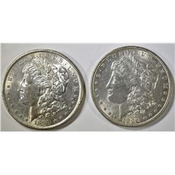 1890-S & 1896 AU/UNC MORGAN DOLLARS