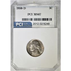 1950-D JEFFERSON NICKEL, PCI SUPERB GEM BU