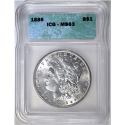 1886 MORGAN DOLLAR ICG MS-63