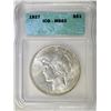 Image 1 : 1927 PEACE DOLLAR ICG MS-62