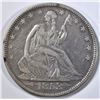 Image 1 : 1853 SEATED LIBERTY HALF DOLLAR VF/XF