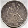 Image 1 : 1861 SEATED LIBERTY HALF DOLLAR XF
