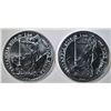 Image 1 : 2-2016 BRITISH ONE OUNCE SILVER BRITANNIA COINS