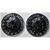 Image 2 : 2-2020 BRITISH ONE OUNCE SILVER BRITANNIA COINS