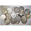 Image 1 : 20- CIRC MIXED 90% SILVER U.S. HALF DOLLARS